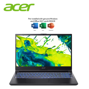 Acer Aspire 7 A715-59G-52MD 15.6'' FHD 144Hz Gaming Laptop Black ( i5-12450H, 16GB, 512GB SSD, RTX3050 6GB, W11, HS+M365 )