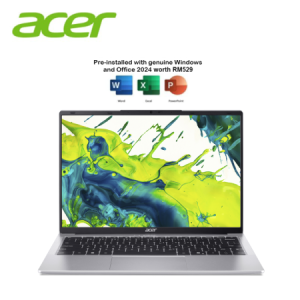 Acer Aspire Lite 14 AL14-32P-370U 14" WUXGA Laptop Pure Silver ( i3-N355, 8GB, 512GB SSD, Intel, W11, HS+M365 )