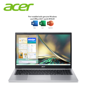 Acer Aspire 3 A315-24P-R4RQ 15.6'' FHD Laptop Pure Silver ( Ryzen 5 7520U, 16GB, 512GB SSD, ATI, W11, HS+M365 )