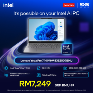 Lenovo Yoga Pro 7 141MH9 83E2009BMJ 14.5'' 2.8K Laptop Tidal Teal ( CU7-155H, 32GB, 1TB SSD, RTX4050 6GB, W11, HS )