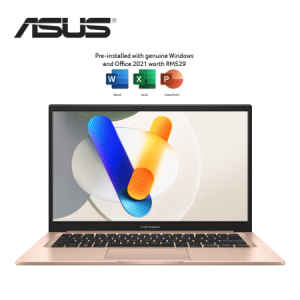 Asus VivoBook 14 A1404V-AEB688WS 14'' FHD Laptop Terra Cotta ( i7-1355U, 16GB, 512GB SSD, Intel, W11, HS+M365 )
