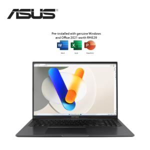 Asus Vivobook 16 A1605V-AMB688WS 16'' WUXGA Laptop Indie Black ( i7-1355U, 16GB, 512GB SSD, Intel, W11, HS+M365 )