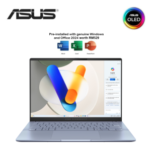 Asus VivoBook S 14 OLED S5406S-AQD138WS 14'' WUXGA Laptop Mist Blue ( CU5-226V, 16GB, 512GB SSD, Intel, W11, HS+M365 )