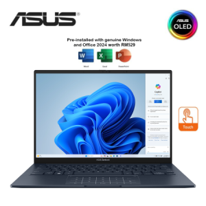 Asus Zenbook 14 OLED UX3405C-APZ348WS 14" 3K Laptop Ponder Blue ( CU9-285H, 32GB, 1TB SSD, Intel Arc, W11, HS+M365 )