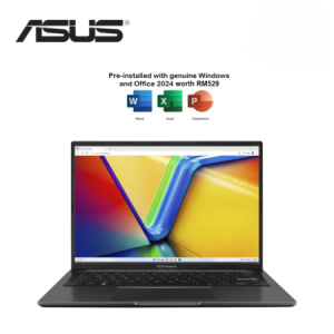 Asus VivoBook 14 A1405V-ALY610WS 14'' WUXGA Laptop Indie Black ( i5-13420H, 16GB, 512GB SSD, Intel, W11, HS+M365 )