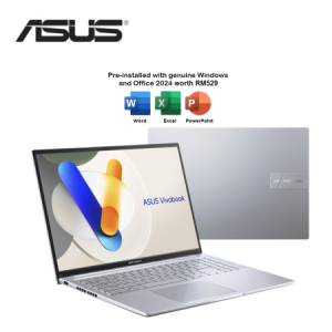 Asus Vivobook 16 A1605V-AMB3279WS 16'' WUXGA Laptop Cool Silver ( i7-13620H, 16GB, 512GB SSD, Intel, W11, HS+M365 )