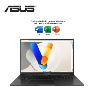 Asus Vivobook 16 A1605V-APMB035WMS 16'' WUXGA Laptop Indie Black ( Core 5 120U, 16GB, 512GB SSD, Intel, W11, HS+M365 )