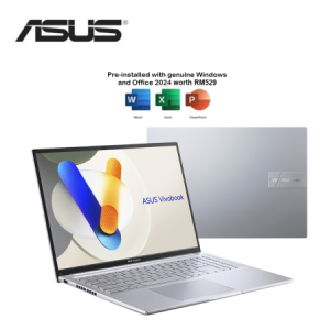 Asus Vivobook 16 A1605V-AMB2256WS 16'' WUXGA Laptop Cool Silver ( i7-13620H, 16GB, 512GB SSD, Intel, W11, HS+M365 )