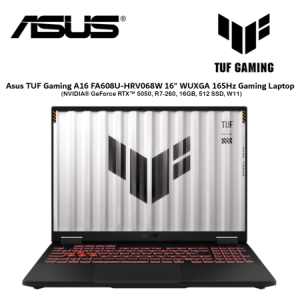 Asus TUF Gaming A16 FA608U-HRV068W 16" WUXGA 165Hz Gaming Laptop ( NVIDIA® GeForce RTX™ 5050, R7-260, 16GB, 512 SSD, W11 )