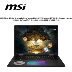 MSI Titan 18 HX Dragon Edition Norse Myth A2XWJG-046 18" UHD+ Gaming Laptop (NVIDIA® GeForce RTX™ 5090,CU9-285HX,96GB,6TB,W11)