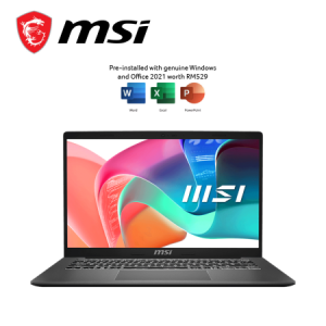 MSI Modern 14 F1MG-028 14" FHD Laptop Platinum Gray ( Core 7 150U, 16GB, 1TB SSD, Intel, W11, H&S )