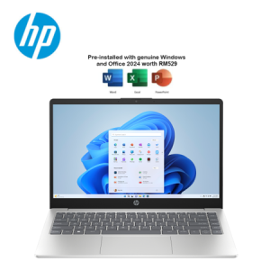 HP 14-ep0299TU 14" FHD Laptop Natural Silver ( N100, 8GB, 512GB SSD, Intel, W11, HS+M365 )
