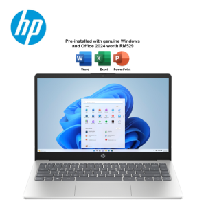 HP 14-EM0092AU 14" FHD Laptop Natural Silver ( R3-7320U, 8GB, 512GB SSD, ATI, W11, HS+M365 )