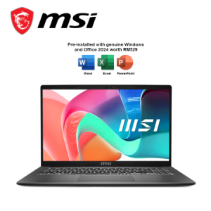 MSI Modern 15 F1MG-838 15.6" FHD Laptop Platinum Gray ( Core 5 120U, 16GB, 512GB SSD, Intel, W11, H&S )